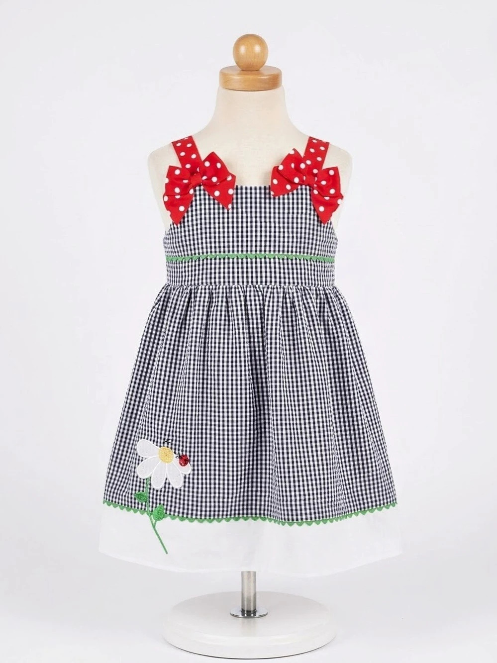 Bonnie Jean Girls 3T Gingham Dress NWT